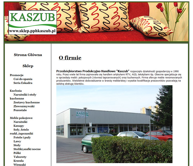 Wykonano: projekt, częściową oprawę fotograficzną i edycję zdjęć, system zarządzania zawartością CMS i pełne oskryptowanie strony.